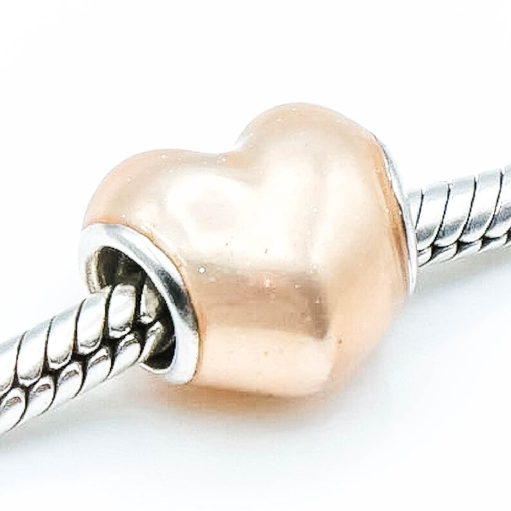 Pandora Glittering Heart with Pink Enamel Charm